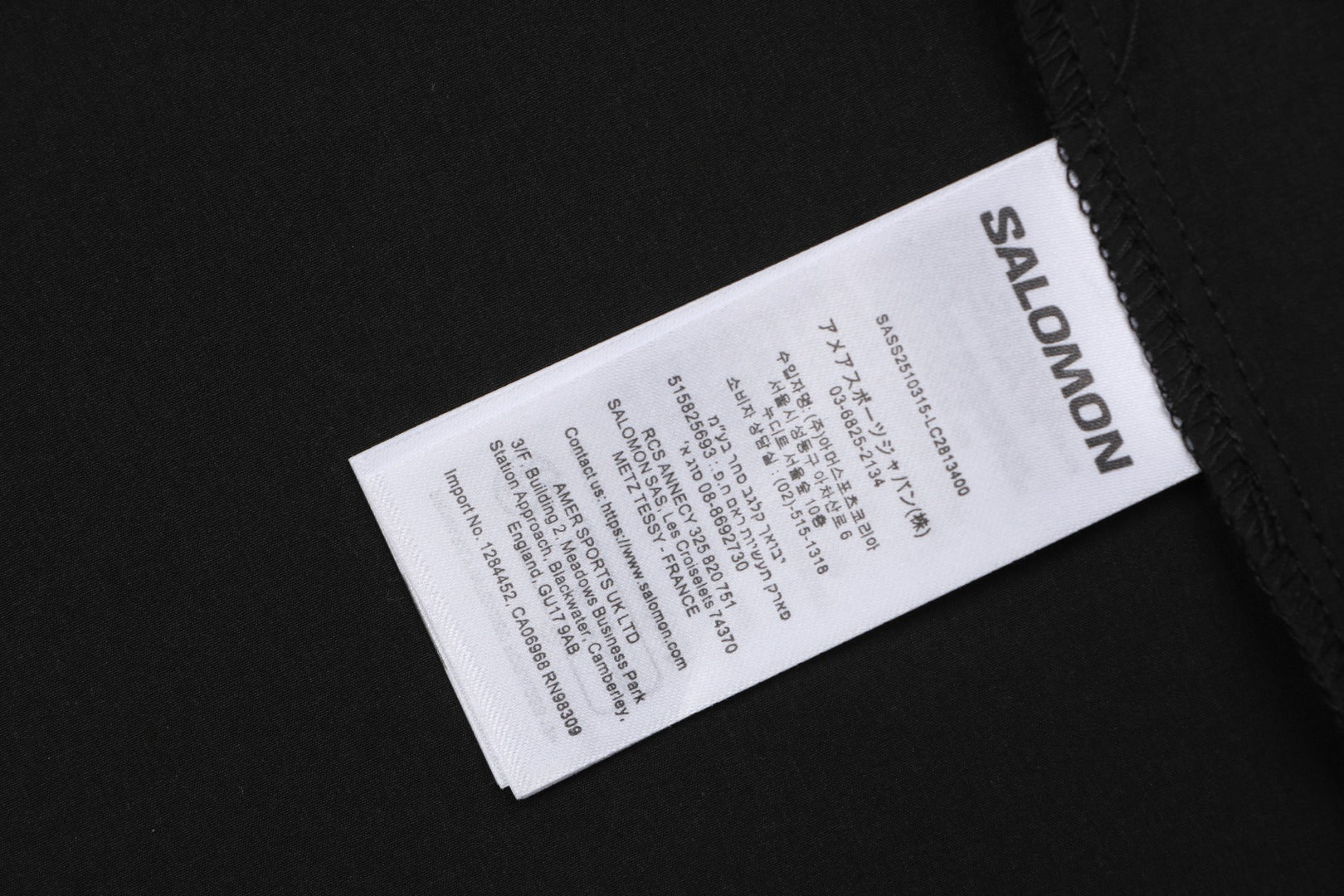 Salomon Racing Flag Zip Pocket Short Sleeve Tee