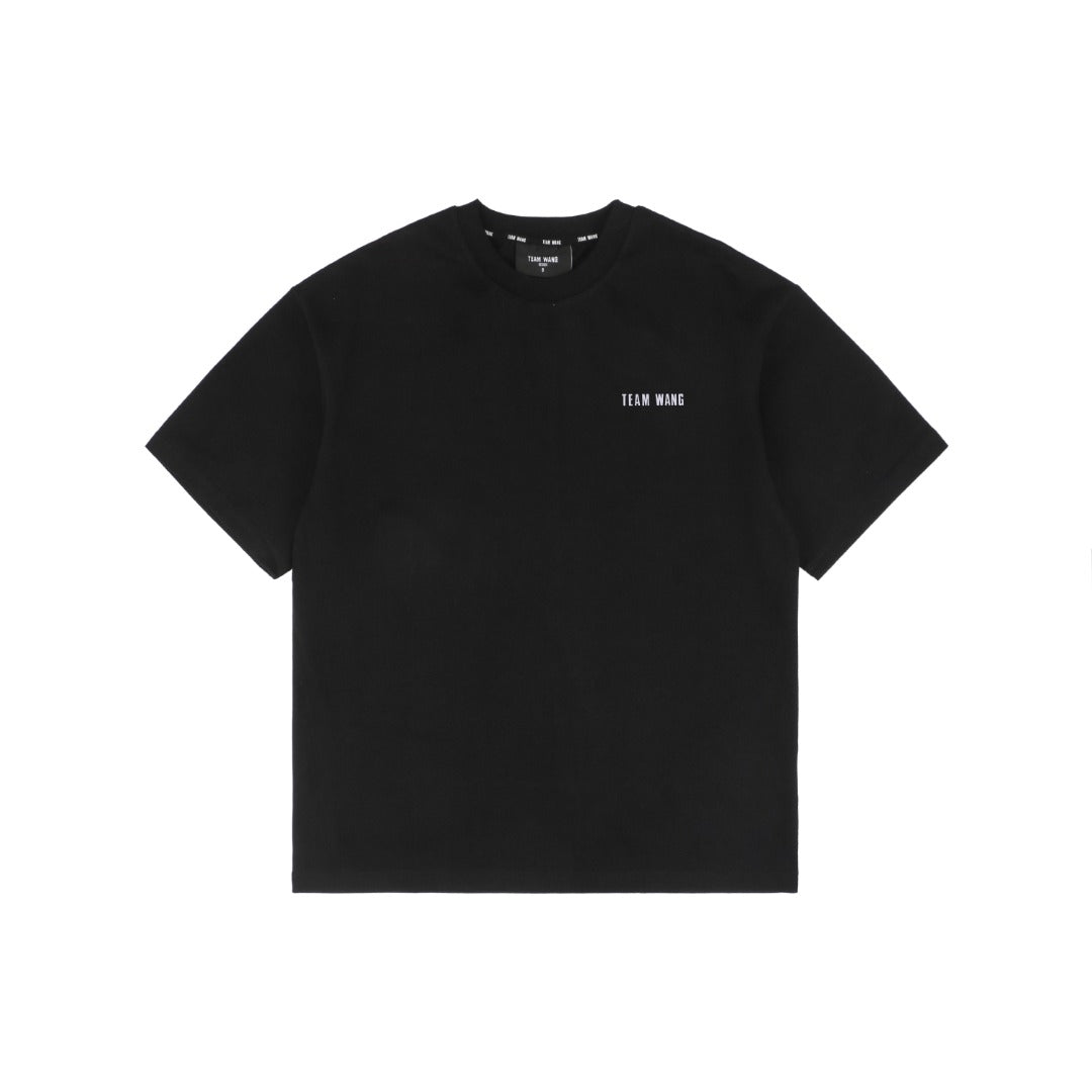 TEAM WANG 24SS Inaugural Reflective Lettering Print Short Sleeve Tee