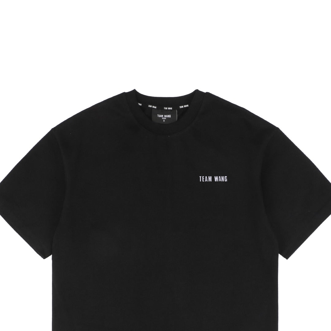 TEAM WANG 24SS Inaugural Reflective Lettering Print Short Sleeve Tee