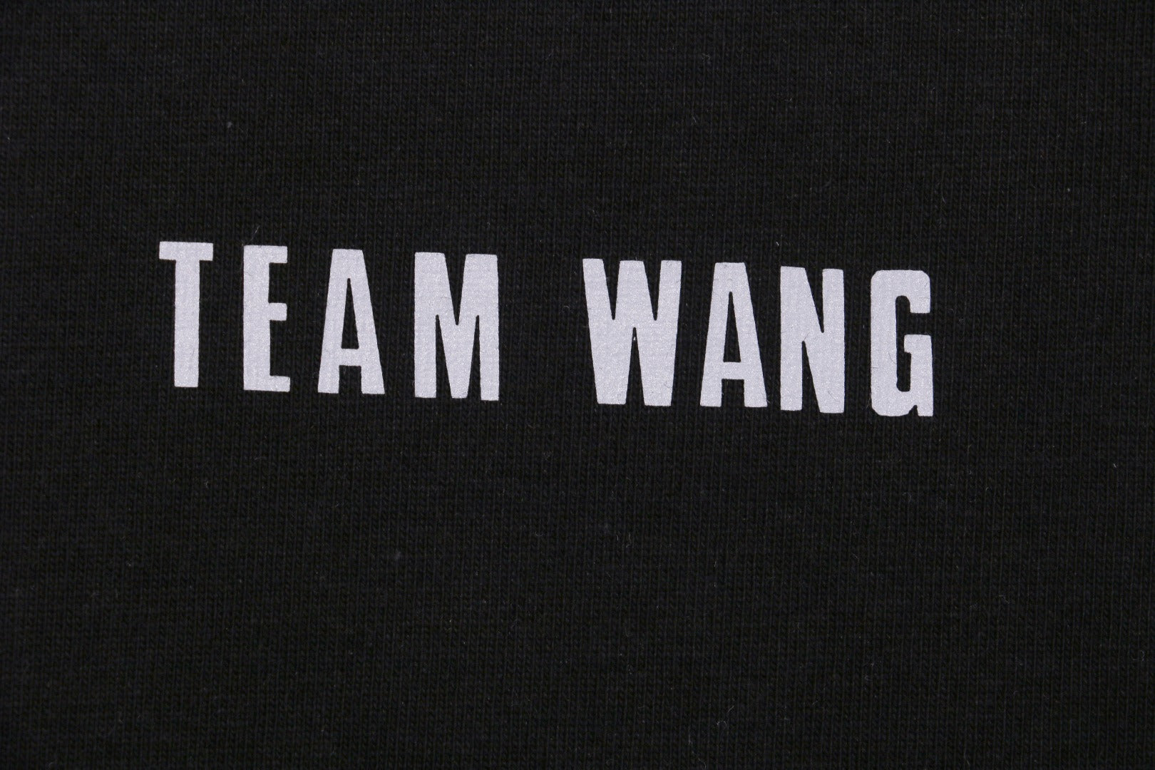 TEAM WANG 24SS Inaugural Reflective Lettering Print Short Sleeve Tee