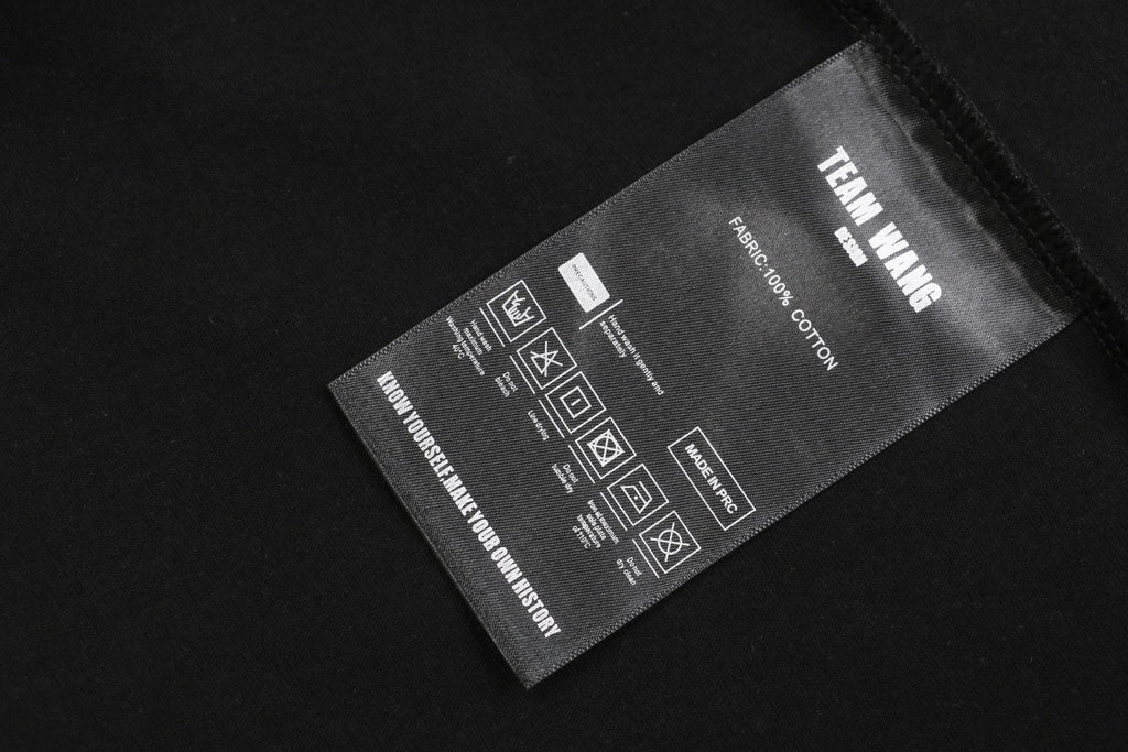 TEAM WANG 24SS Inaugural Reflective Lettering Print Short Sleeve Tee