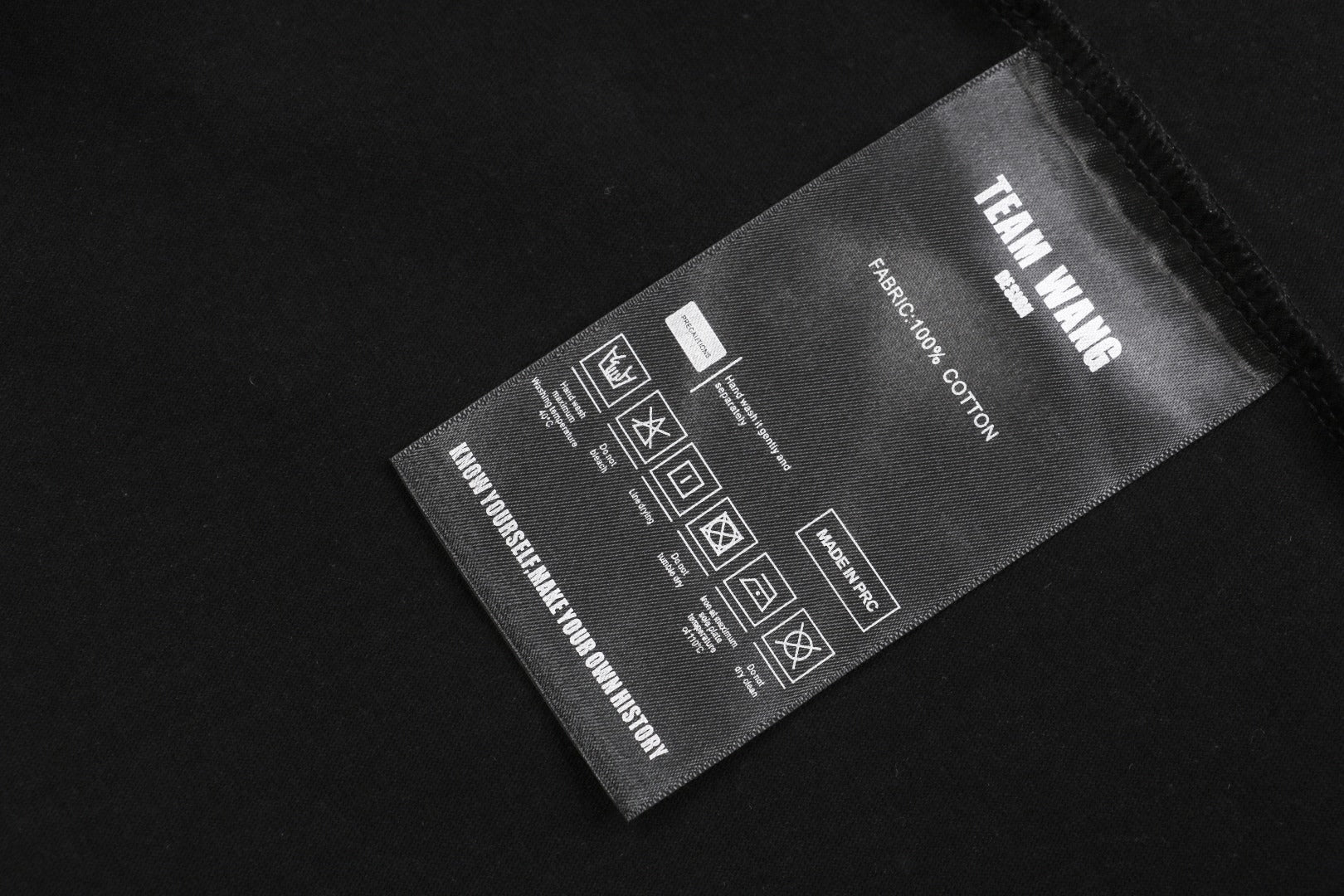 TEAM WANG 24SS Inaugural Reflective Lettering Print Short Sleeve Tee