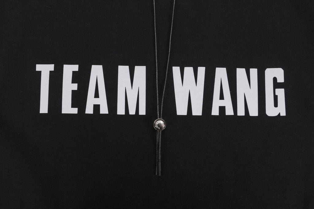 TEAM WANG 24SS Inaugural Reflective Lettering Print Short Sleeve Tee