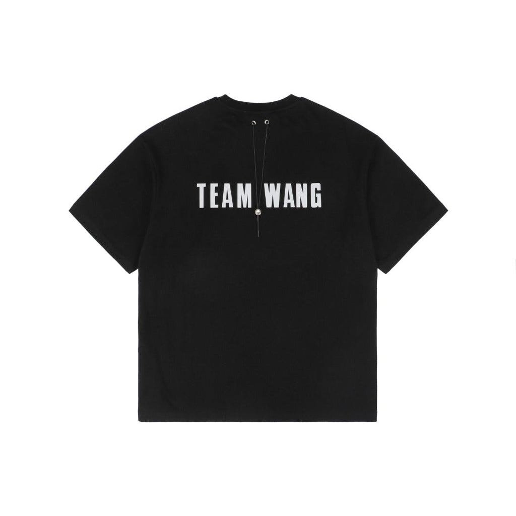 TEAM WANG 24SS Inaugural Reflective Lettering Print Short Sleeve Tee
