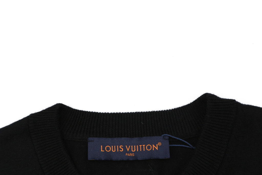 Louis Vuitton Monogram Mushroom Jacquard Short Sleeve Tee — Black