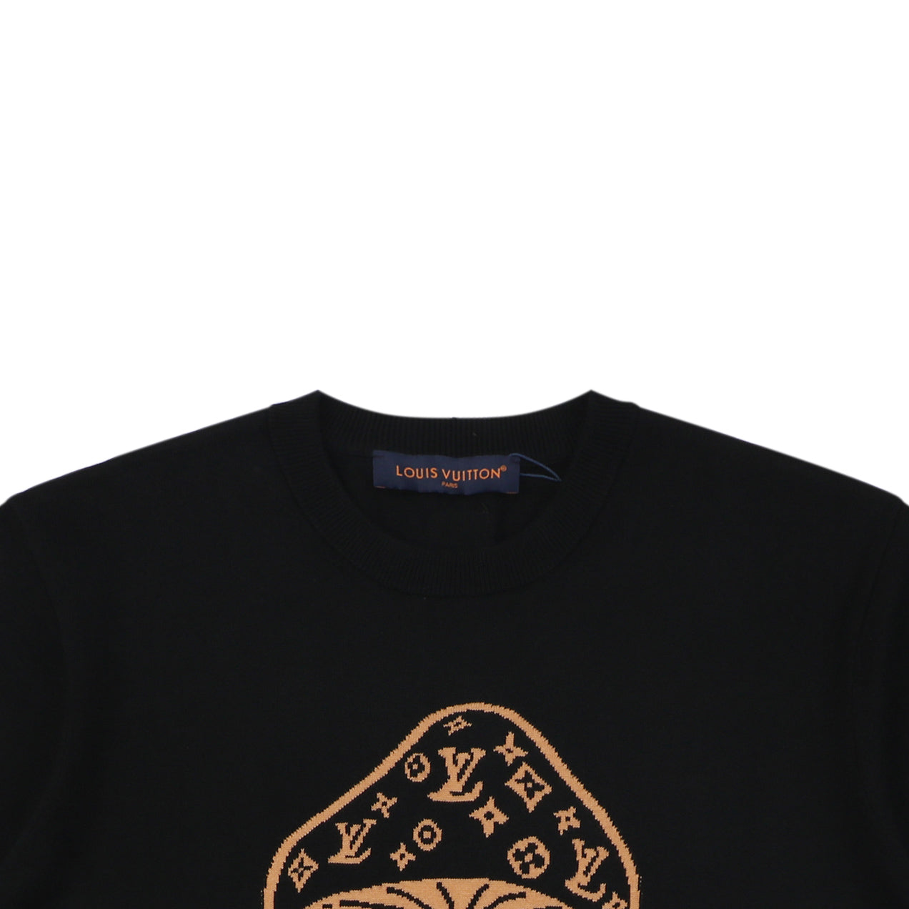 Louis Vuitton Monogram Mushroom Jacquard Short Sleeve Tee — Black