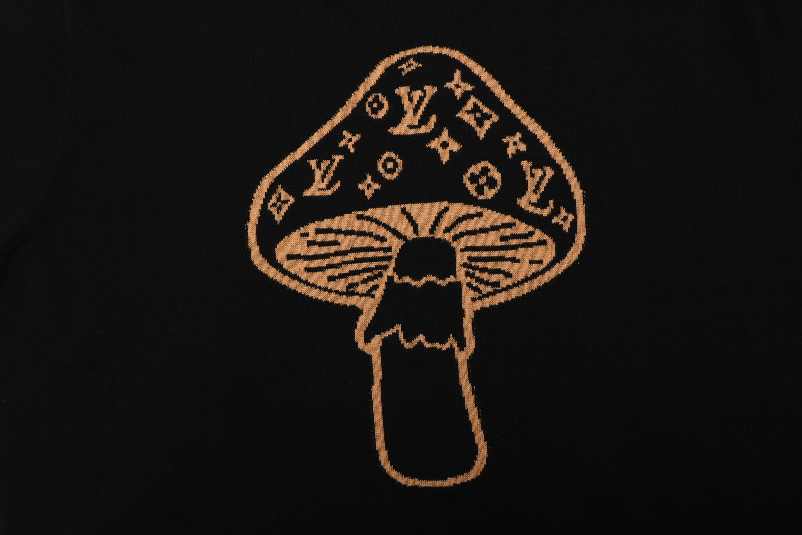 Louis Vuitton Monogram Mushroom Jacquard Short Sleeve Tee — Black