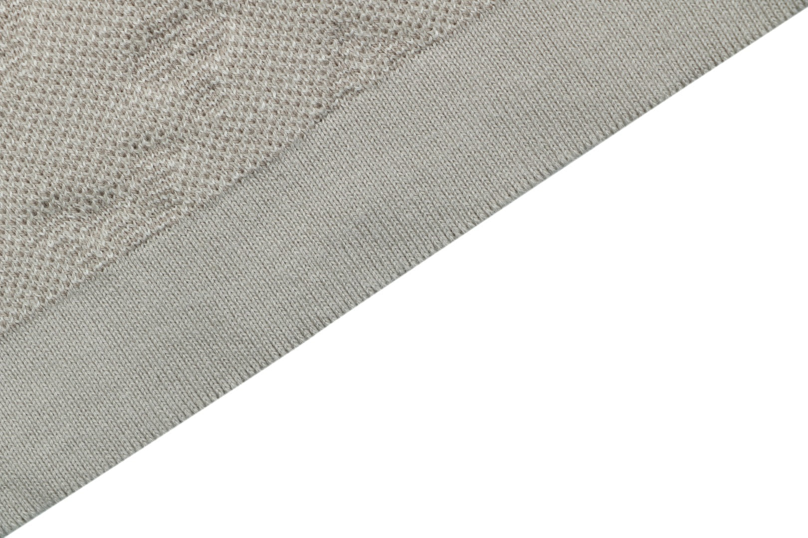 Louis Vuitton Gradient Monogram Intarsia Jacquard Short Sleeve Tee — Grey
