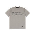 Louis Vuitton × Park Seo-Bo Chenille Script Jacquard Short Sleeve Tee — Stone Grey