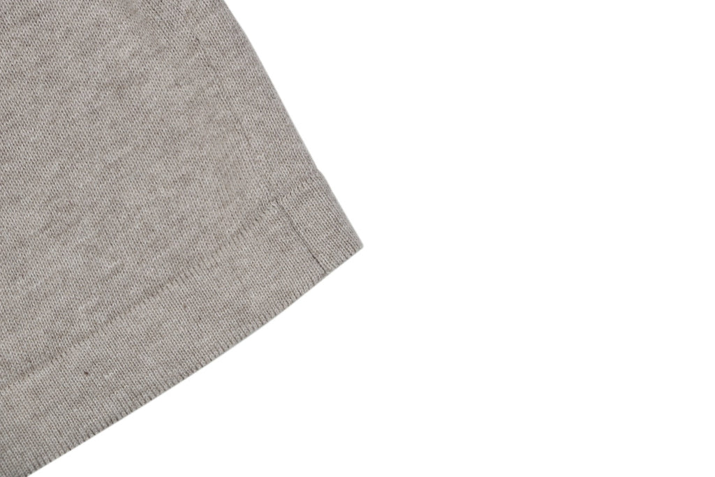 Louis Vuitton × Park Seo-Bo Chenille Script Jacquard Short Sleeve Tee — Stone Grey