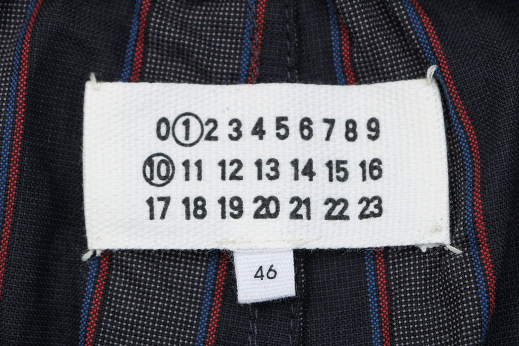 Maison Margiela Vertical Stripe Trousers — Black