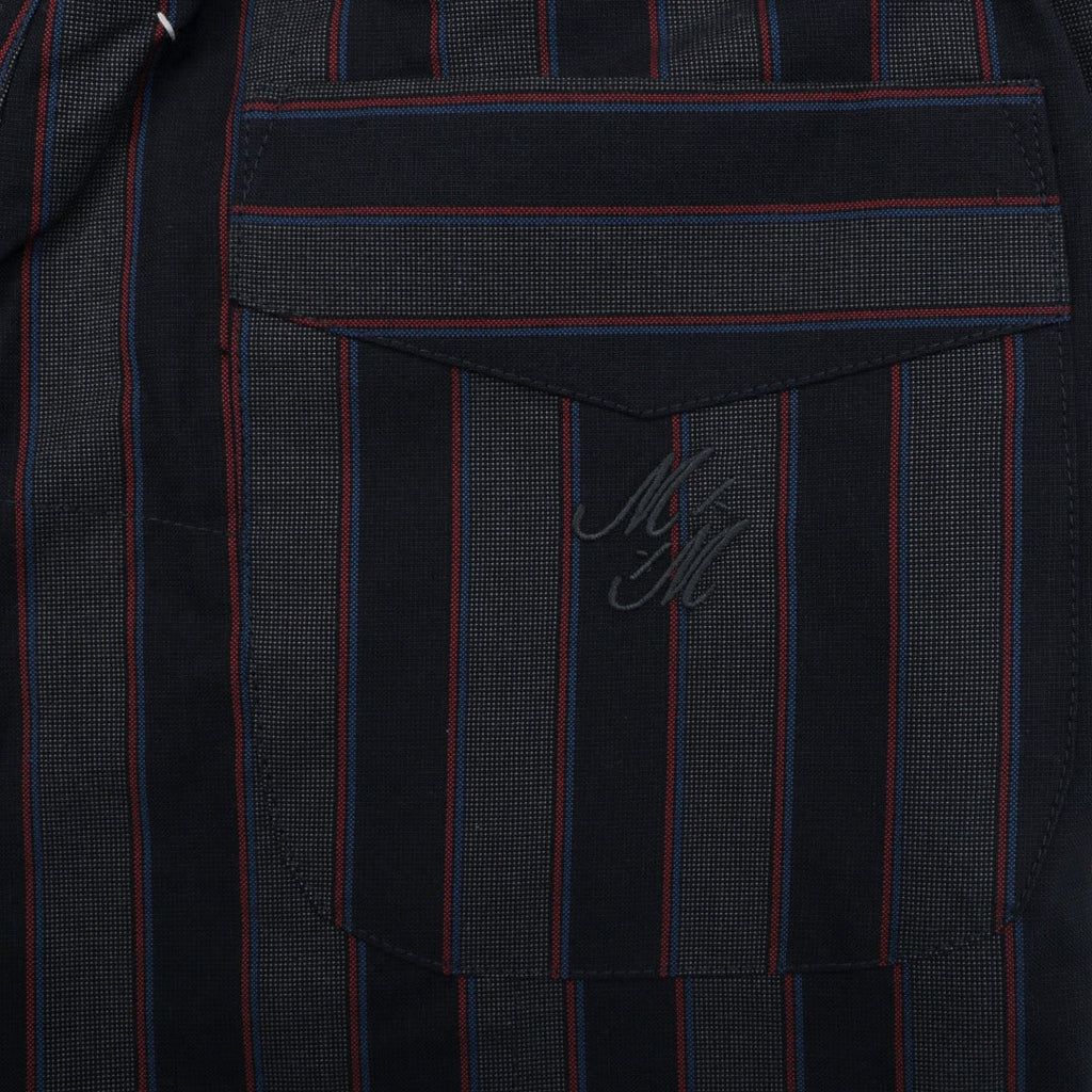 Maison Margiela Vertical Stripe Trousers — Black