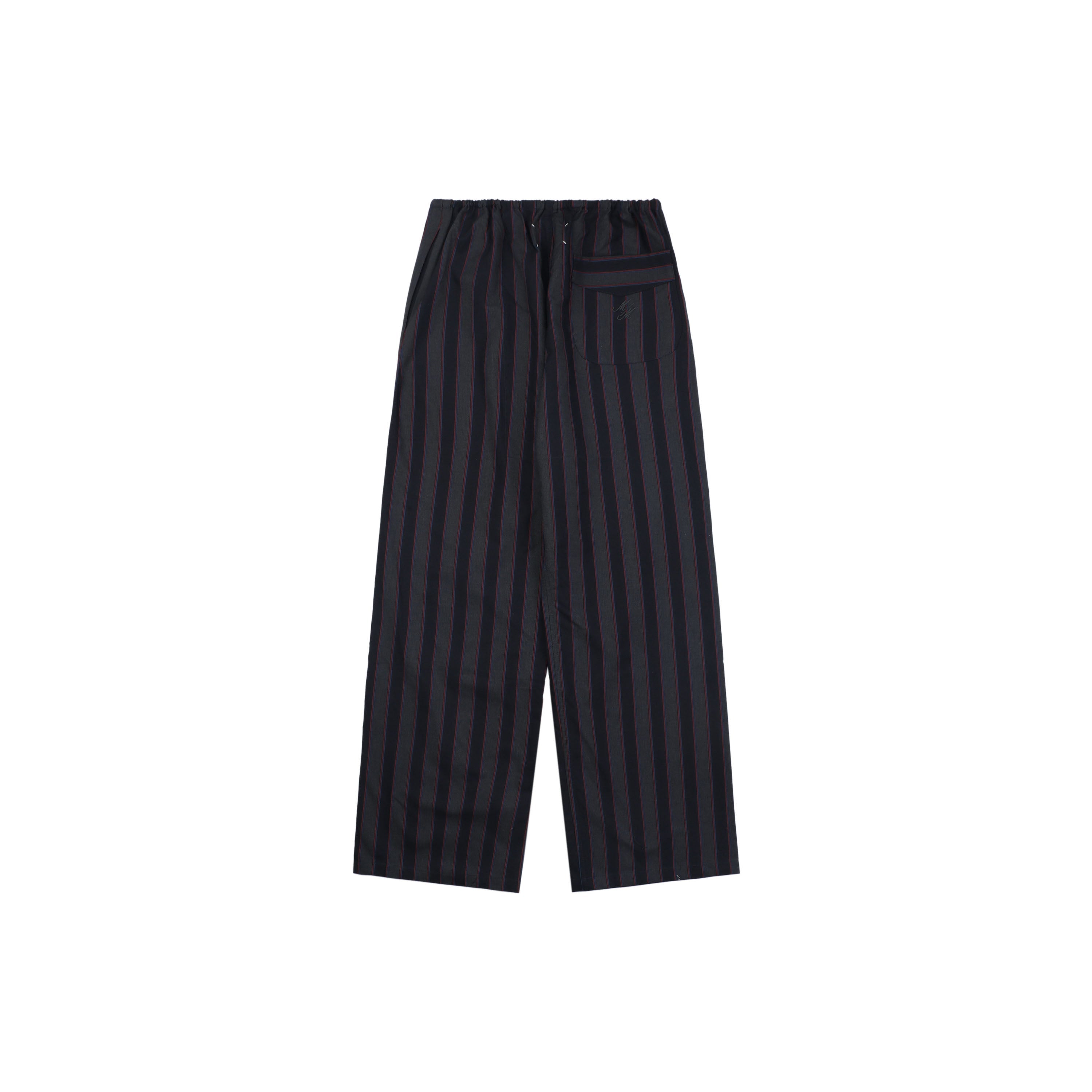 Maison Margiela Vertical Stripe Trousers — Black