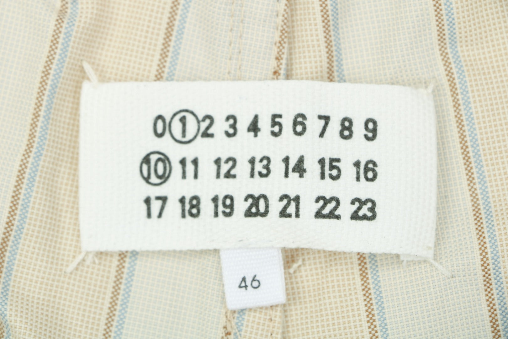 Maison Margiela Vertical Stripe Trousers — Cream