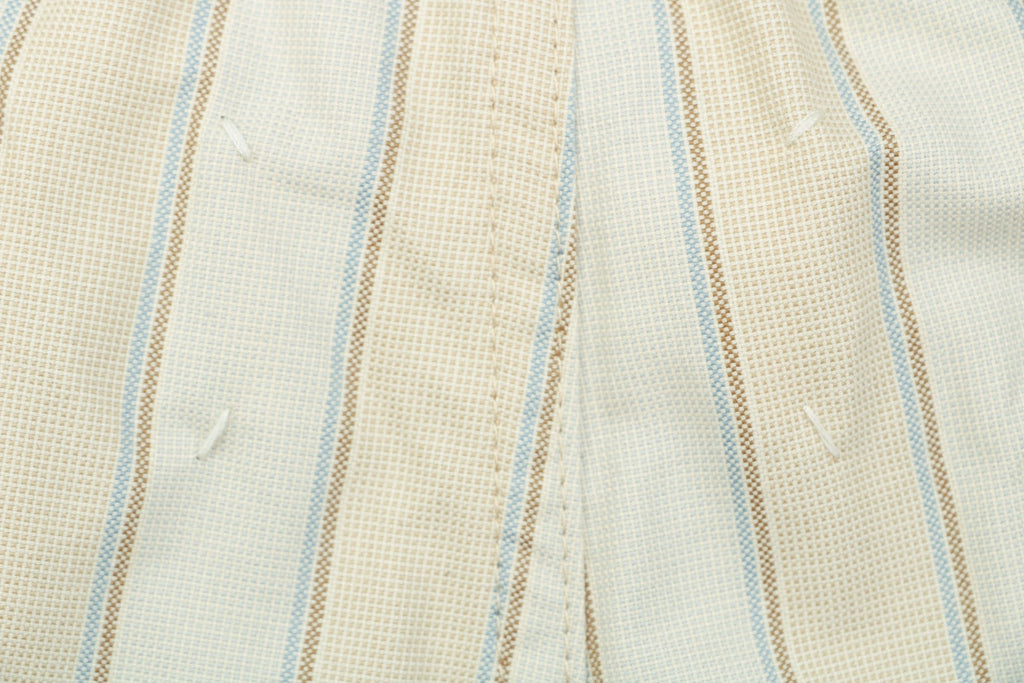 Maison Margiela Vertical Stripe Trousers — Cream