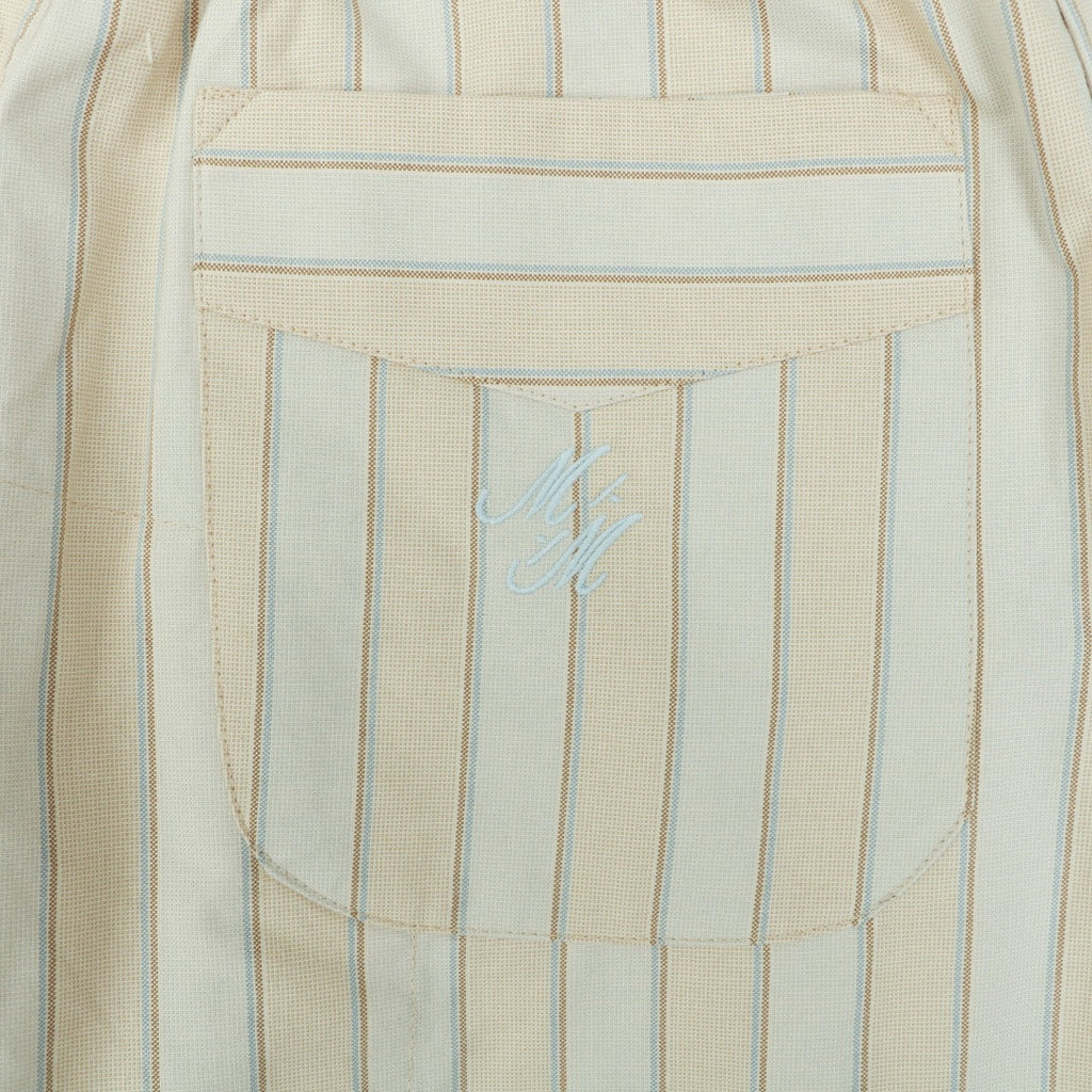 Maison Margiela Vertical Stripe Trousers — Cream