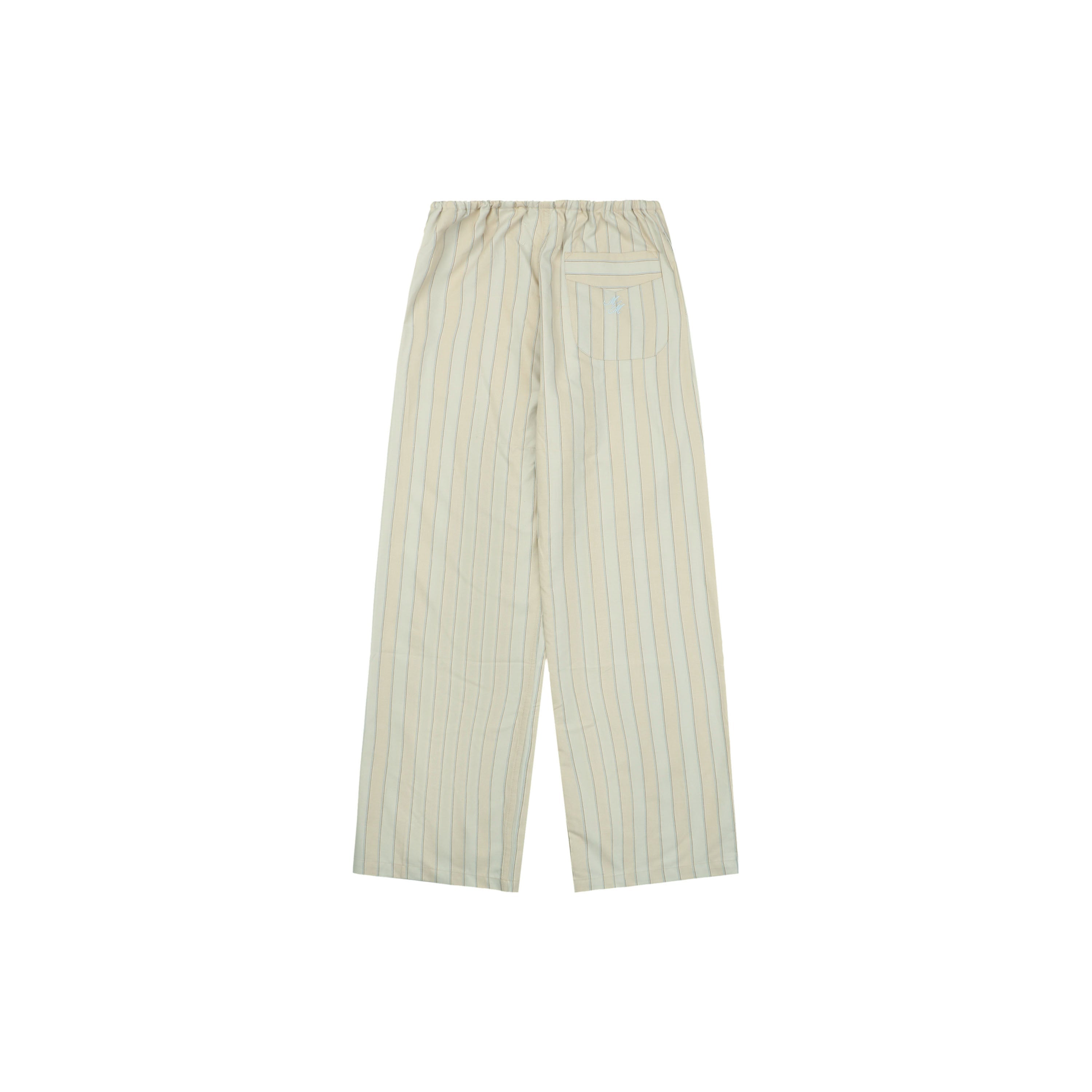 Maison Margiela Vertical Stripe Trousers — Cream