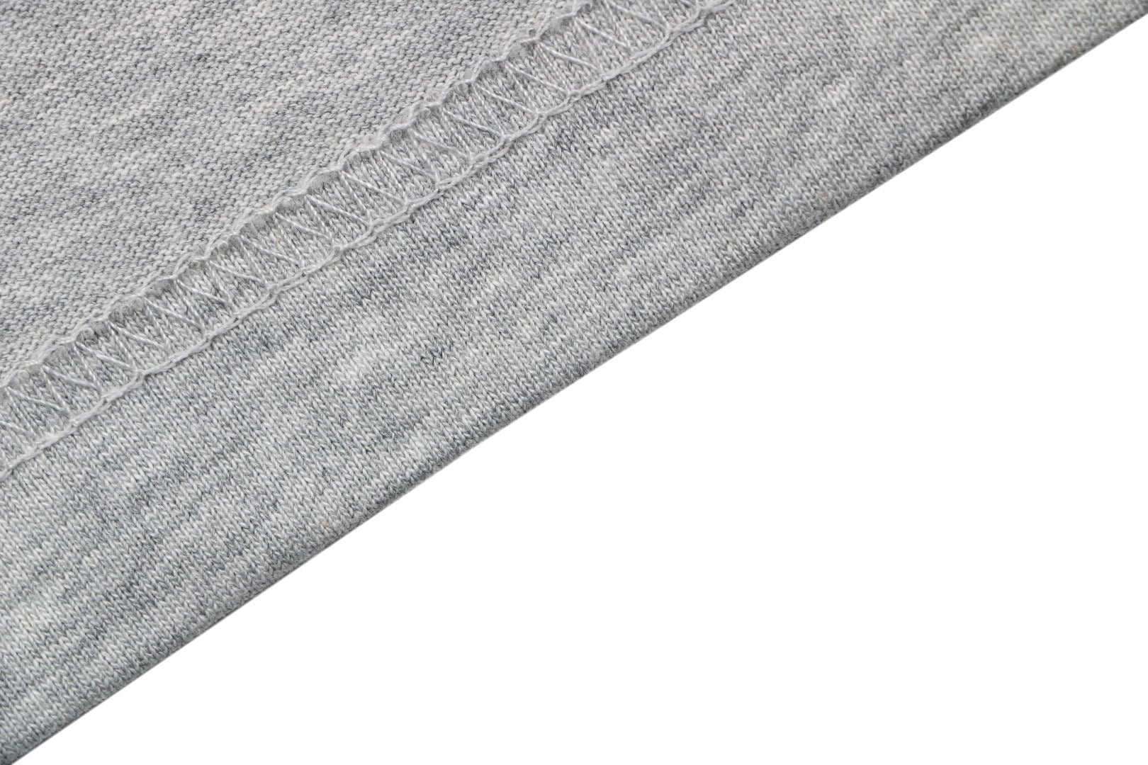 We11done Heart WE Letter Appliqué Embroidered Short Sleeve Tee — Light Grey