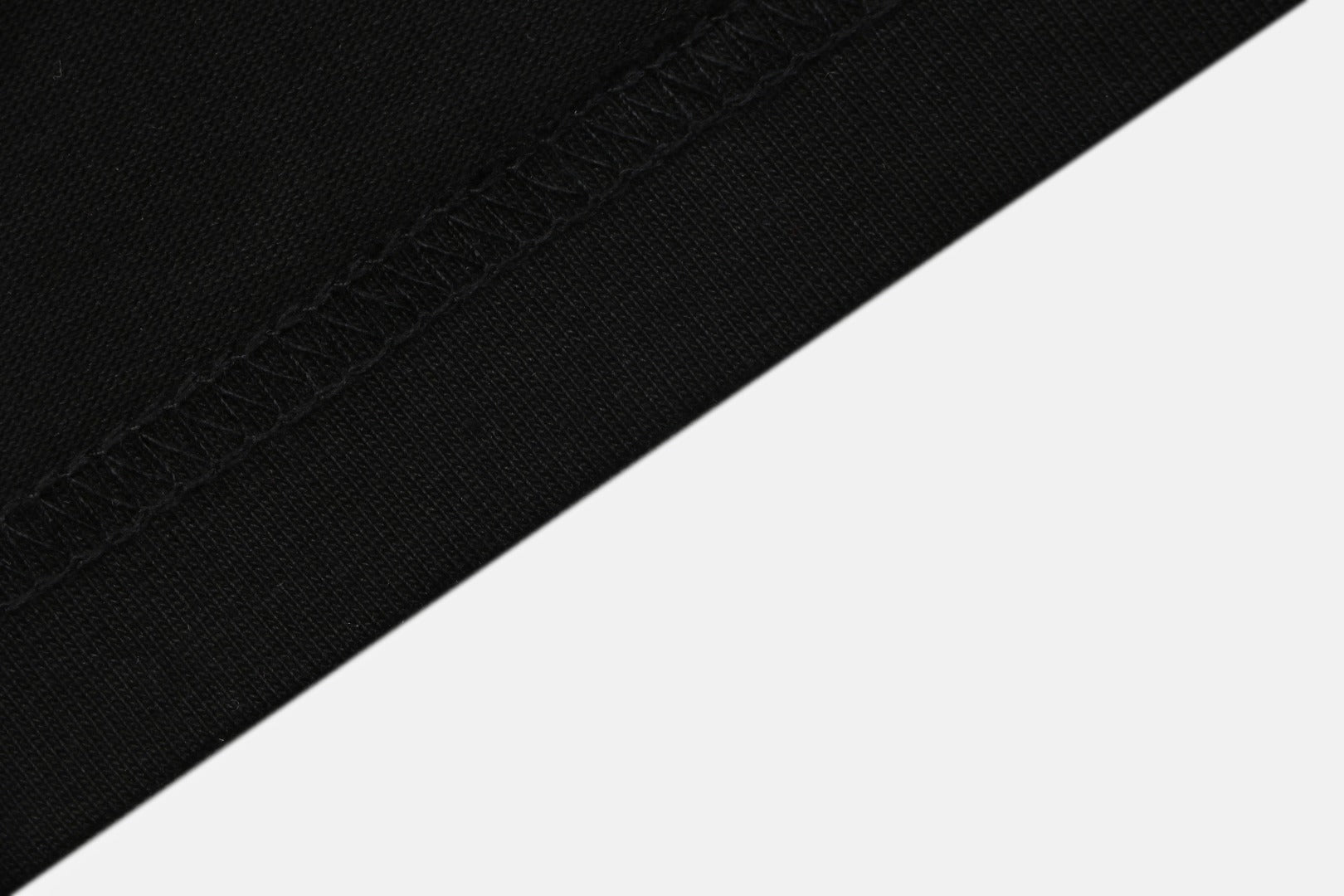 Moncler Letter Ribbed Collar Short Sleeve Tee — Black