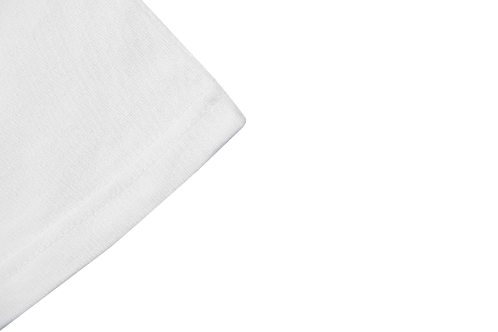Moncler Letter Ribbed Collar Short Sleeve Tee — White