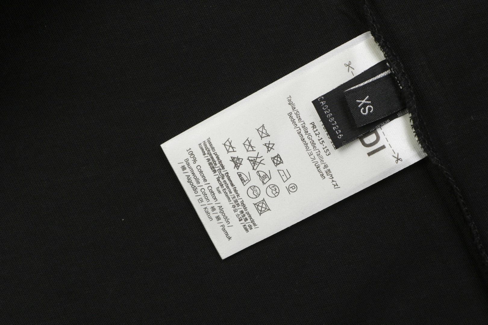 Fendi Yellow & White Monster Eyes Heat-Transfer Print Short Sleeve Tee — Black