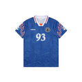 BAPE × Adidas Ape Head '93 Football Jersey Short Sleeve Tee — Royal Blue