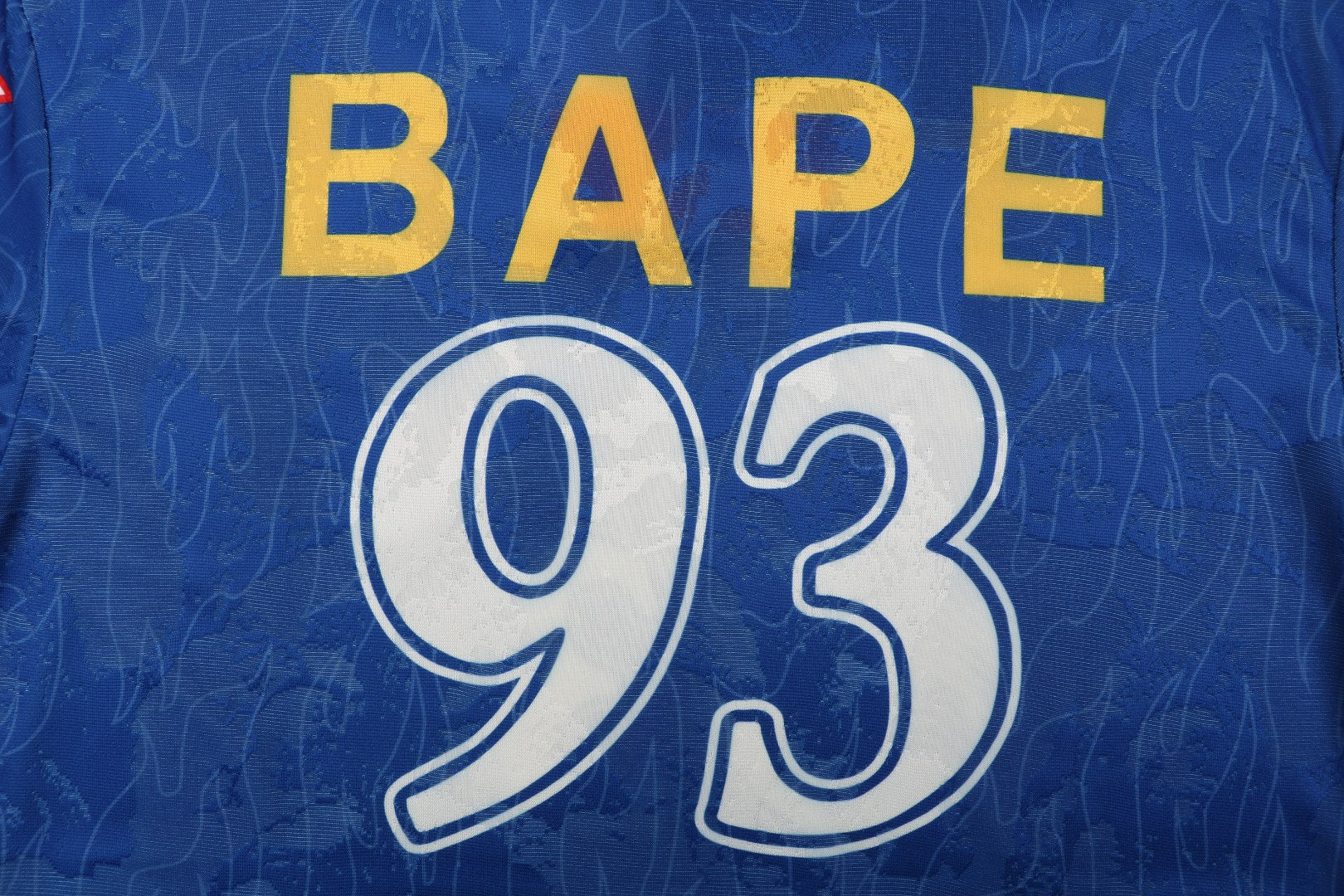 BAPE × Adidas Ape Head '93 Football Jersey Short Sleeve Tee — Royal Blue