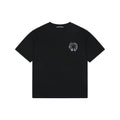 Chrome Hearts Smoke Sanskrit Scroll Embroidered Short Sleeve Tee — Black