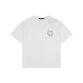 Chrome Hearts Smoke Sanskrit Scroll Embroidered Short Sleeve Tee — White