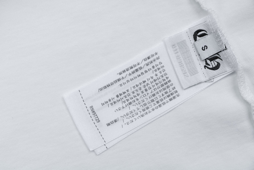 Chrome Hearts Smoke Sanskrit Scroll Embroidered Short Sleeve Tee — White