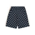 Gucci GG Jacquard Red Web Stripe Shorts — Navy