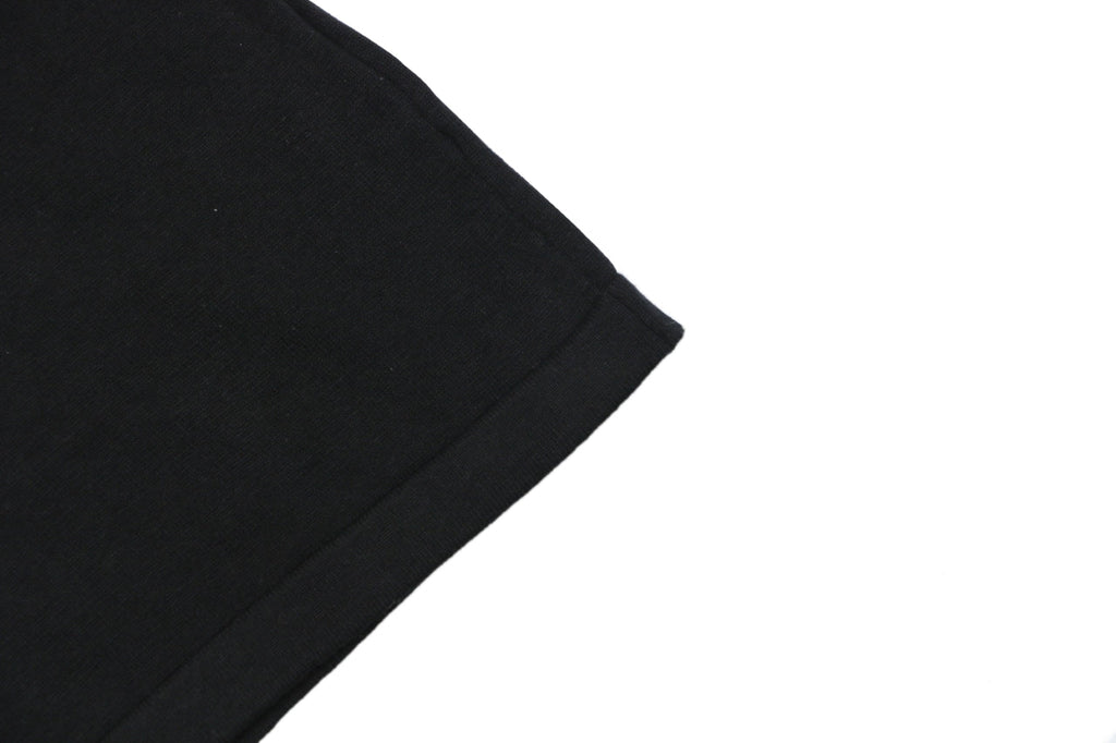 Louis Vuitton Safety Pin Letter Embroidered Knit Short Sleeve Tee — Black
