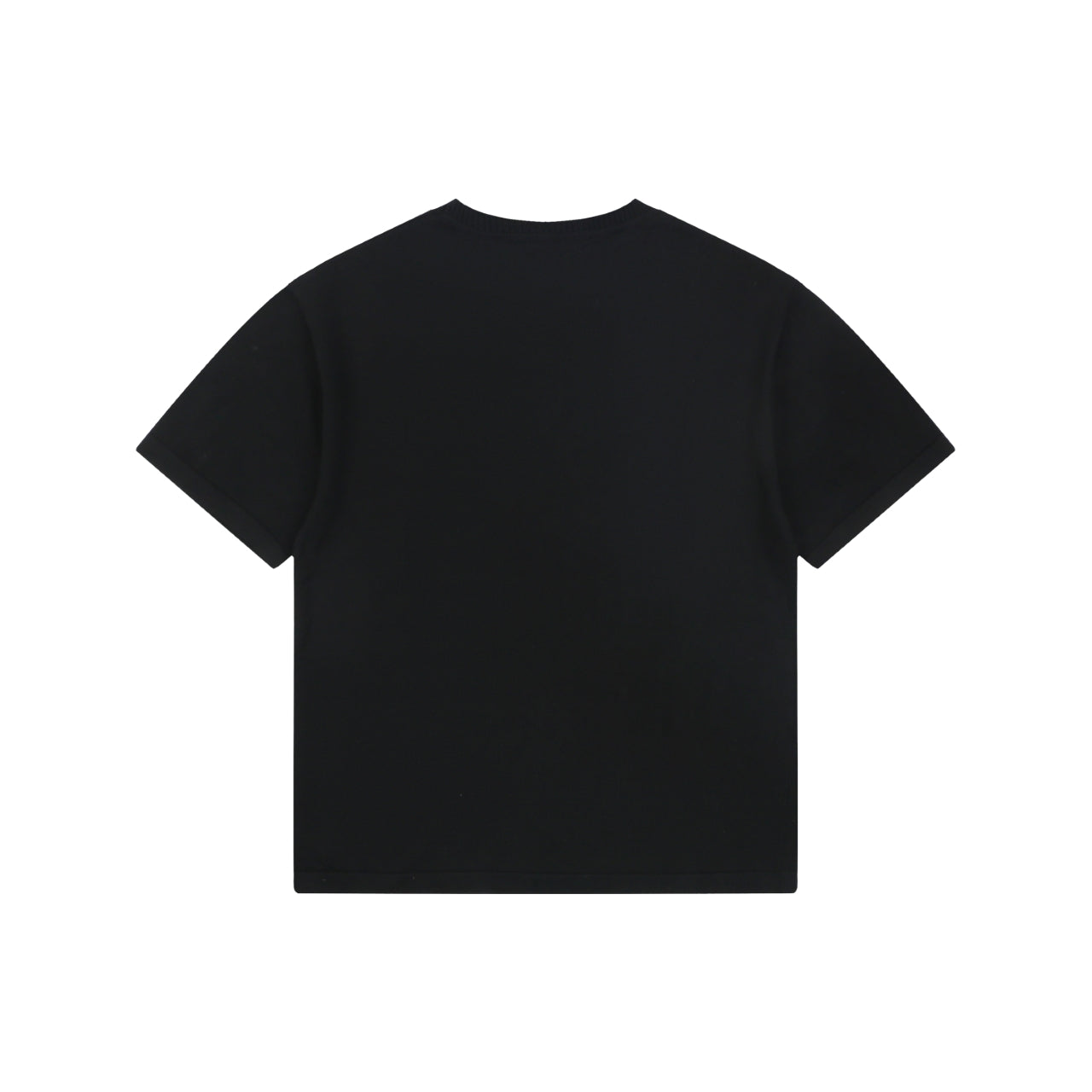 Louis Vuitton Safety Pin Letter Embroidered Knit Short Sleeve Tee — Black