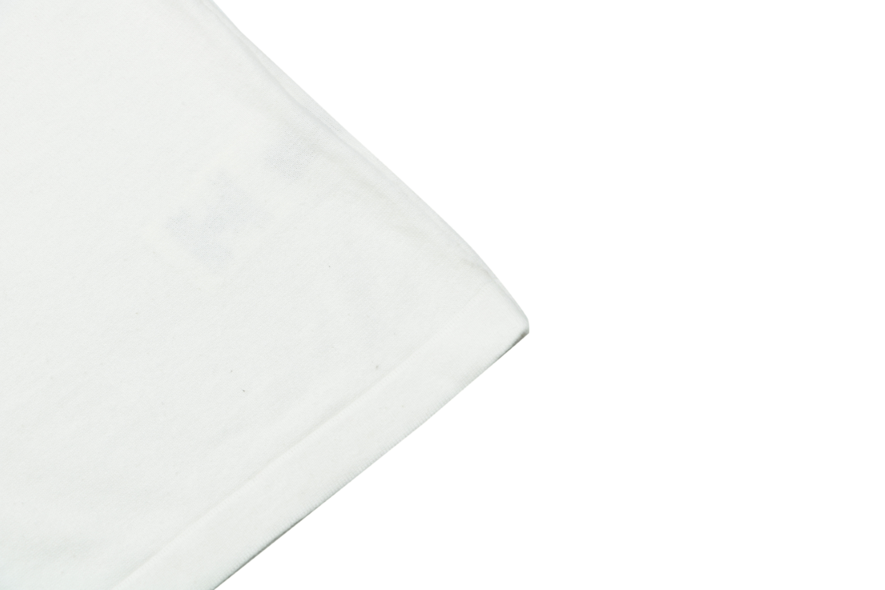 Louis Vuitton Safety Pin Letter Embroidered Knit Short Sleeve Tee — White