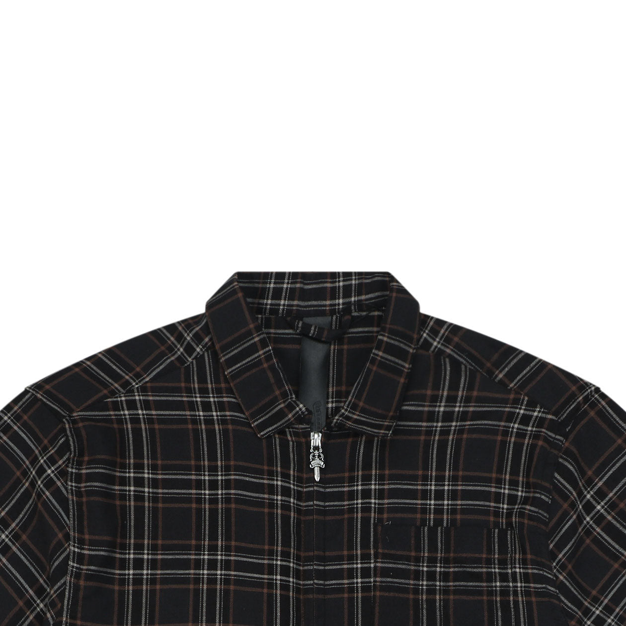 Chrome Hearts Plaid Short Sleeve Shirt — Black / Red / White