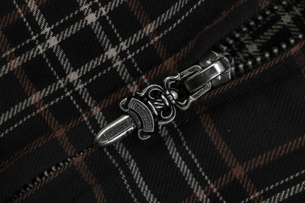 Chrome Hearts Plaid Short Sleeve Shirt — Black / Red / White