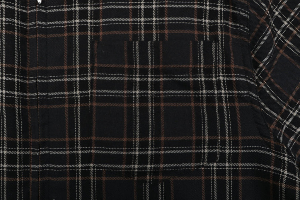 Chrome Hearts Plaid Short Sleeve Shirt — Black / Red / White