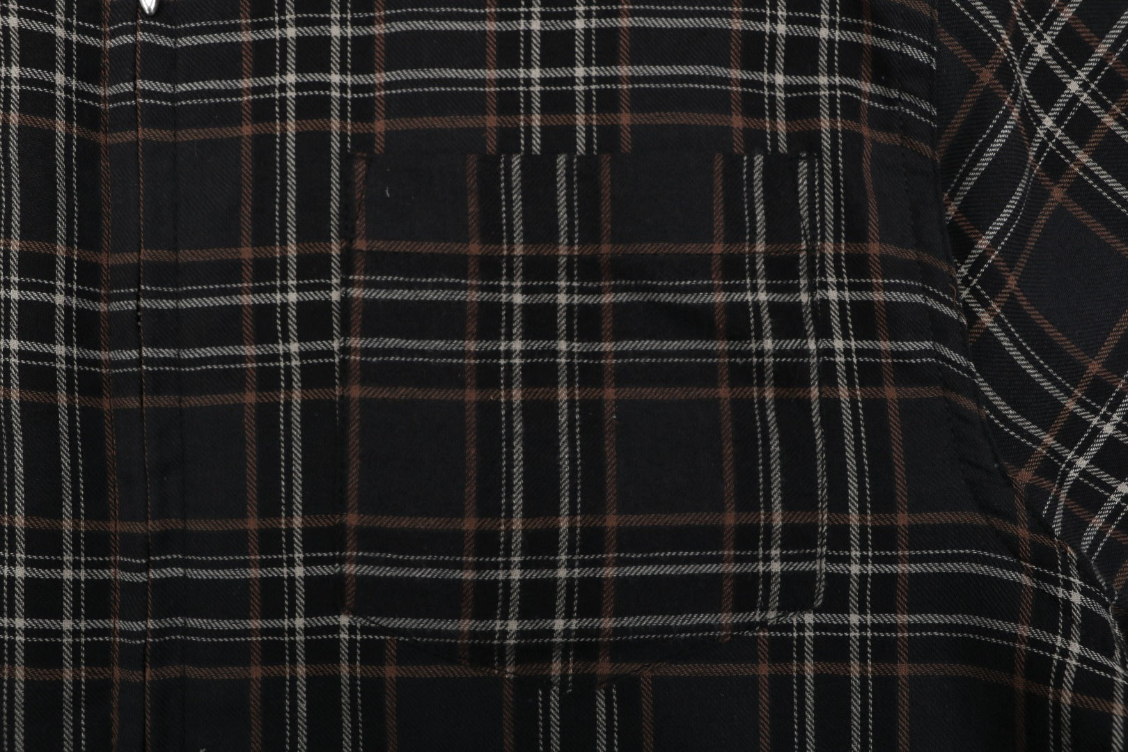 Chrome Hearts Plaid Short Sleeve Shirt — Black / Red / White