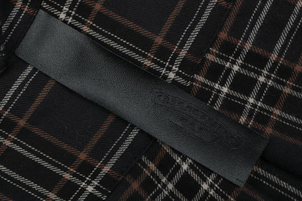 Chrome Hearts Plaid Short Sleeve Shirt — Black / Red / White