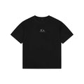 Balenciaga Grey Ring Letter Embroidered Short Sleeve Tee — Black