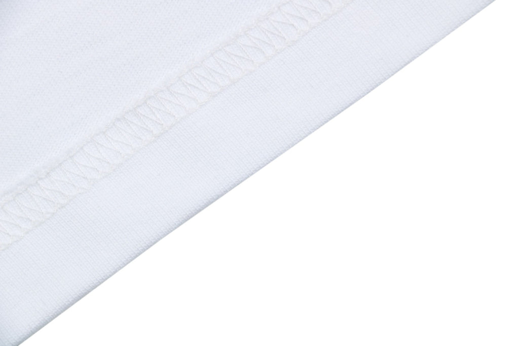 Balenciaga Back Large 3B Letter Embroidered Short Sleeve Tee — White