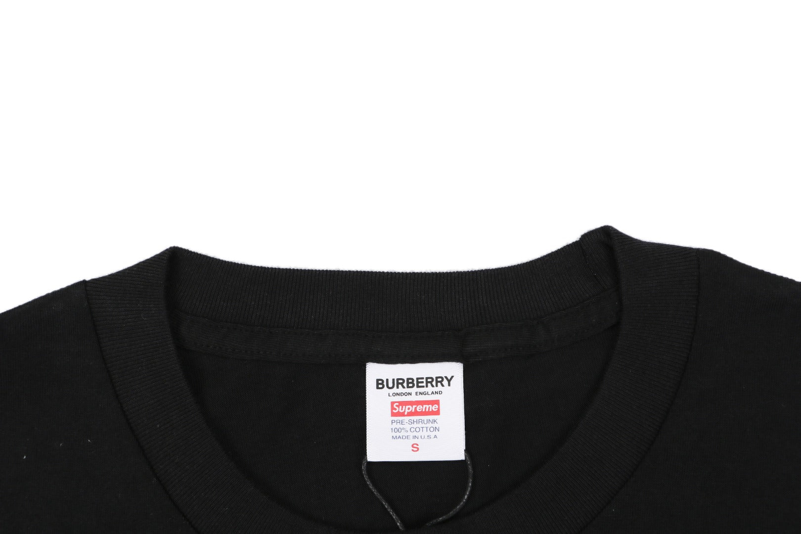 Supreme Plaid Box Logo Short Sleeve Tee — Black