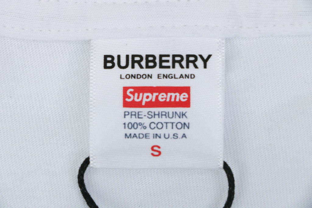 Supreme Plaid Box Logo Short Sleeve Tee — White