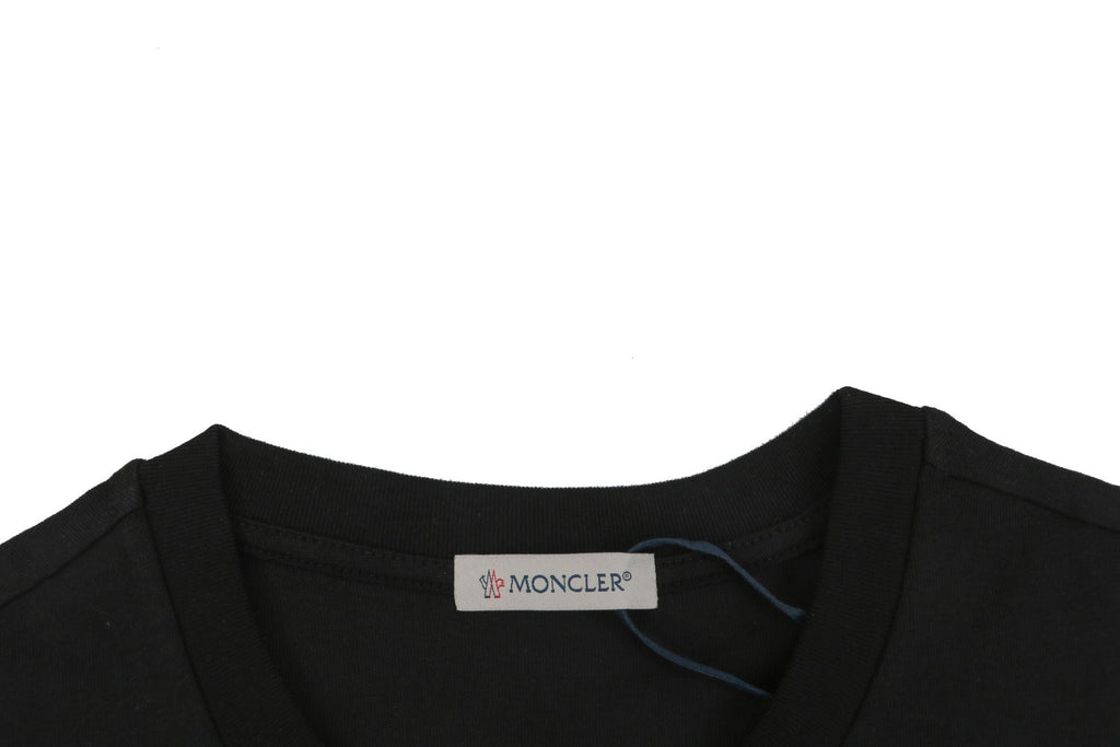 Moncler × Fragment Orbit Star Letter Print Short Sleeve Tee — Black