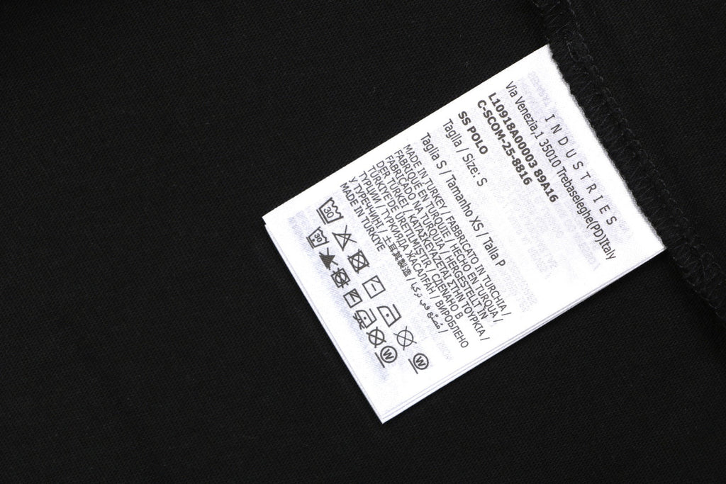 Moncler × Fragment Orbit Star Letter Print Short Sleeve Tee — Black