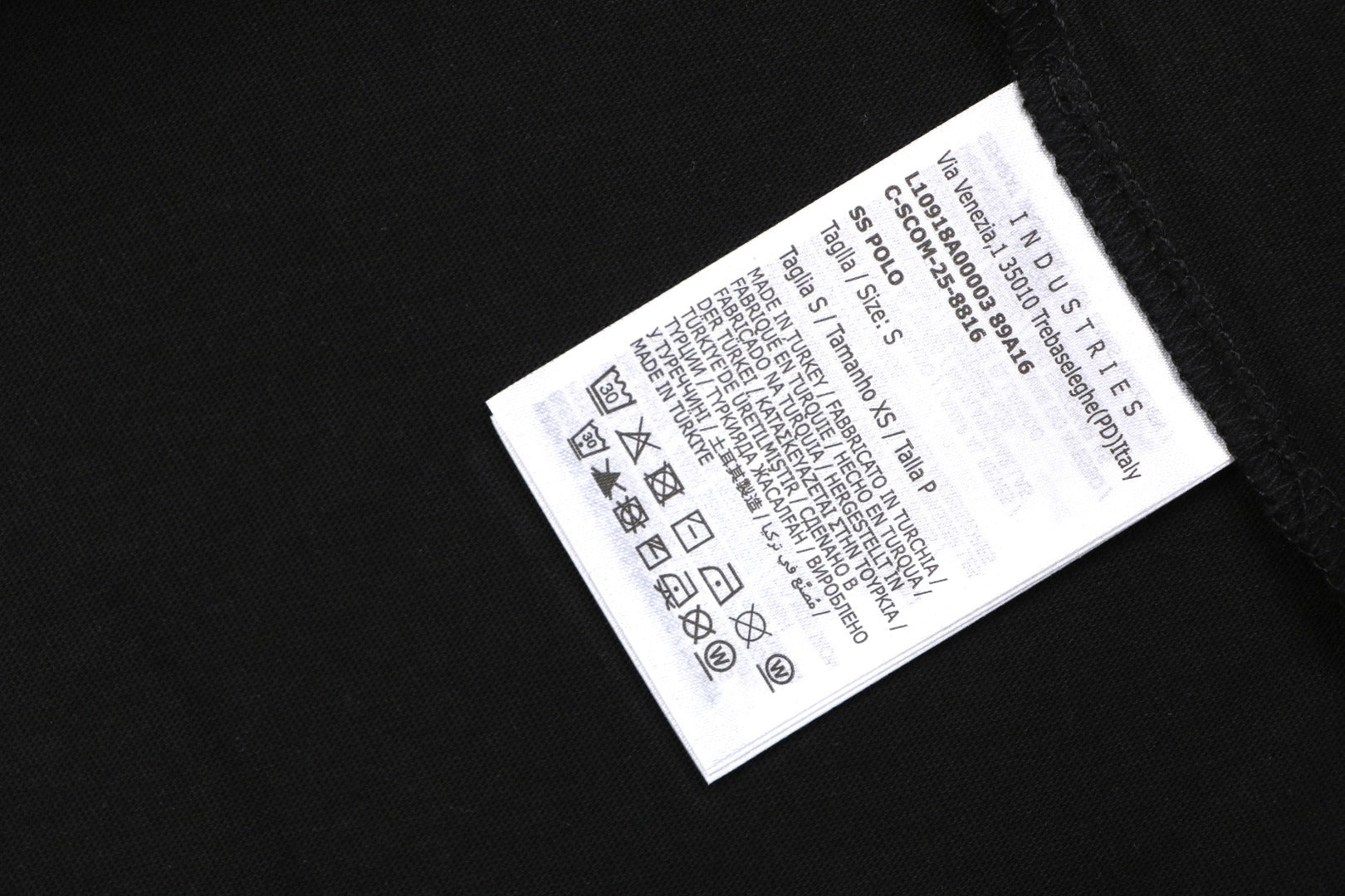 Moncler × Fragment Orbit Star Letter Print Short Sleeve Tee — Black