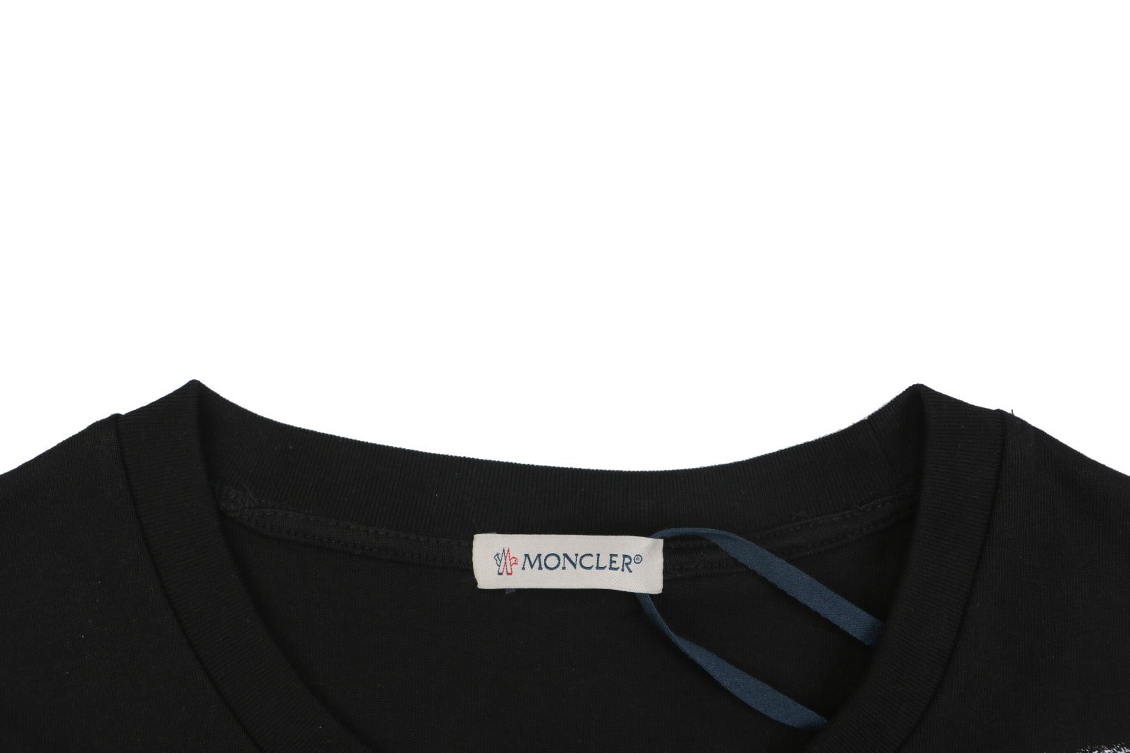 Moncler × 1017 ALYX 9SM Shield Trident Logo Print Short Sleeve Tee — Black