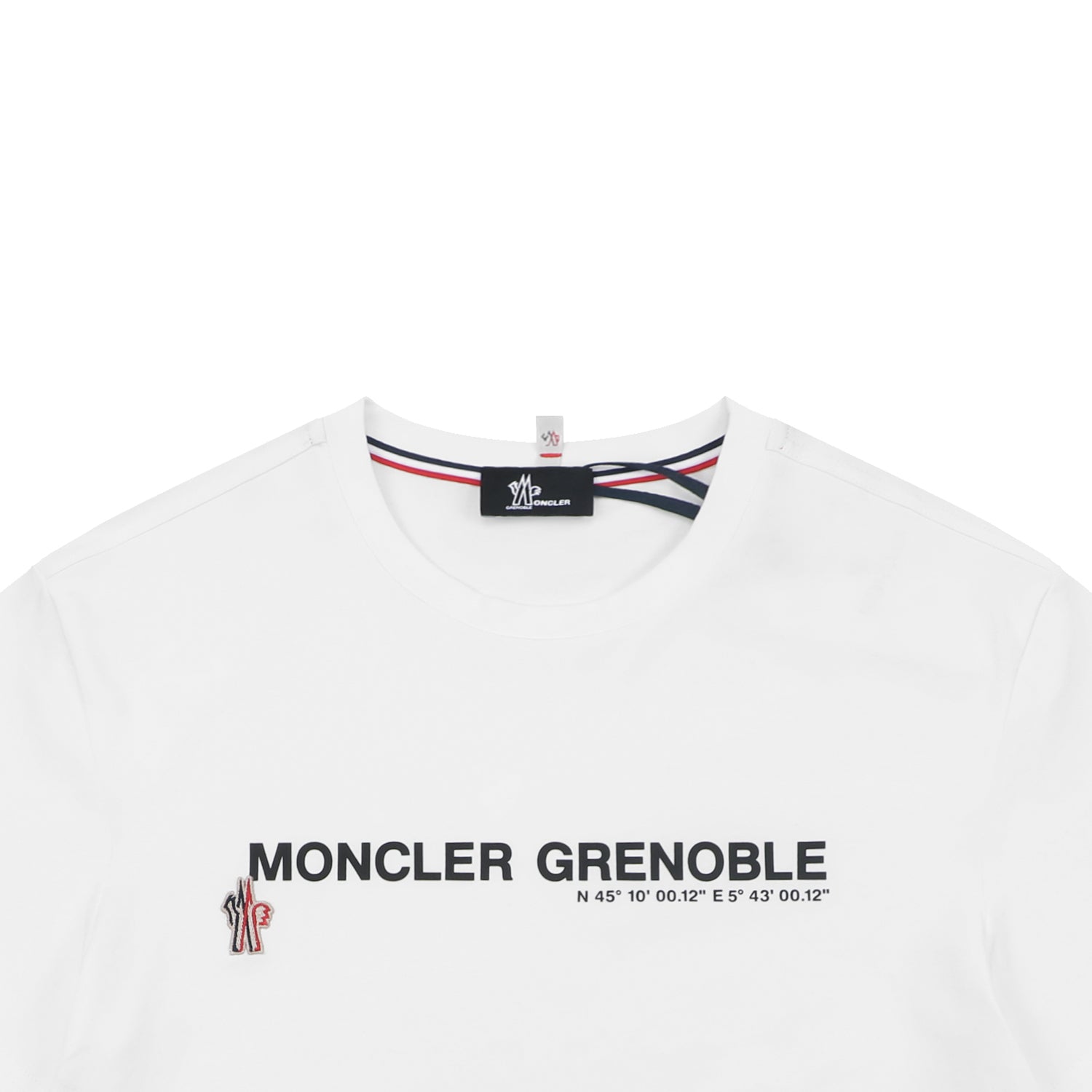 Moncler Grenoble Coordinate Letter Print Short Sleeve Tee — White