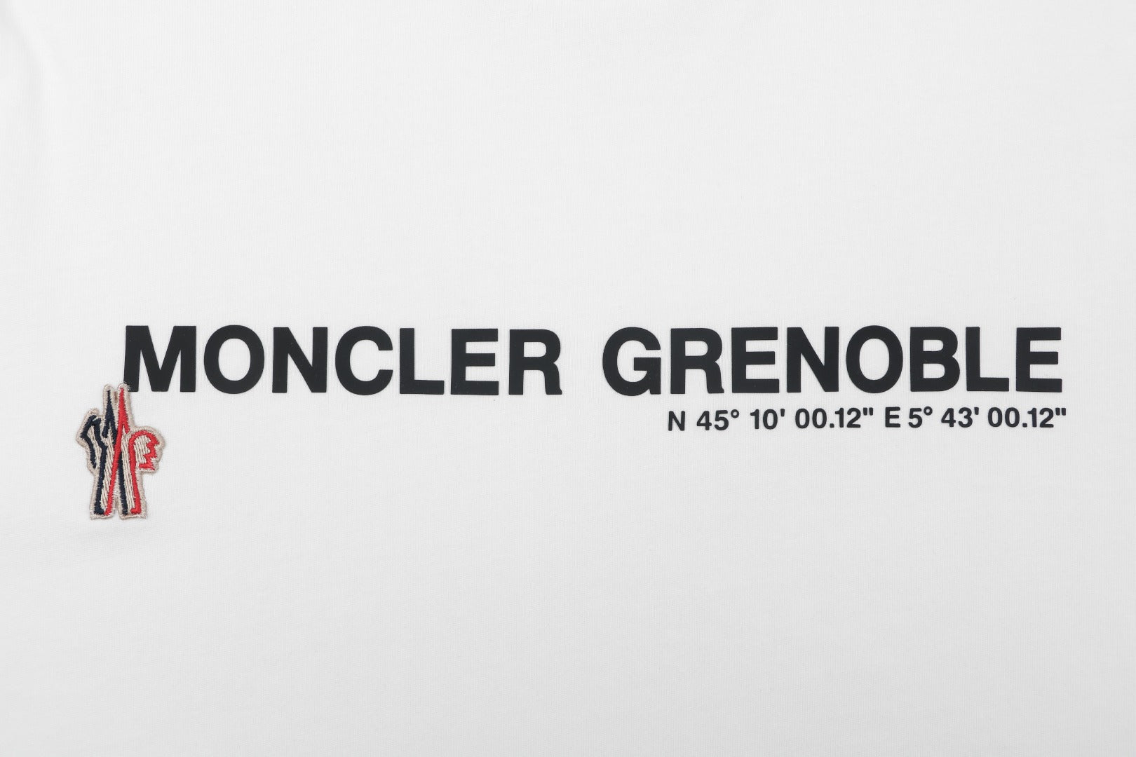 Moncler Grenoble Coordinate Letter Print Short Sleeve Tee — White