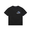 Louis Vuitton Blue Hand Gesture Monogram Heat-Transfer Print Short Sleeve Tee — Black